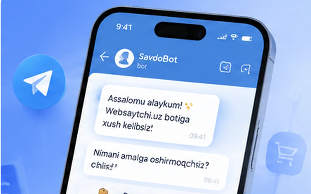 Telegram bot interfeysi